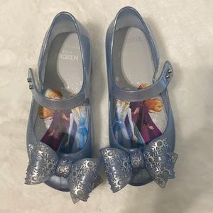 Mini melissa size 10 frozen shoes.